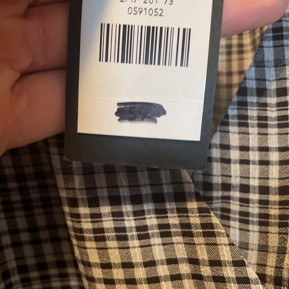 FreeShipping - New With Tags Dynamite dress robe - w/ sheer sleeves - checkered - Picture 2 of 2